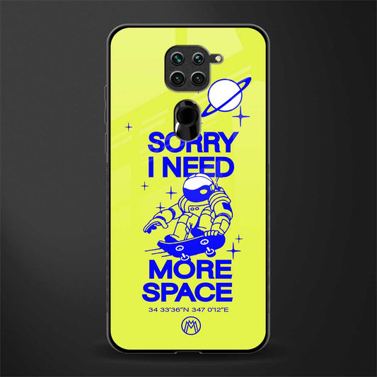 i need more space glass case for redmi note 9 image
