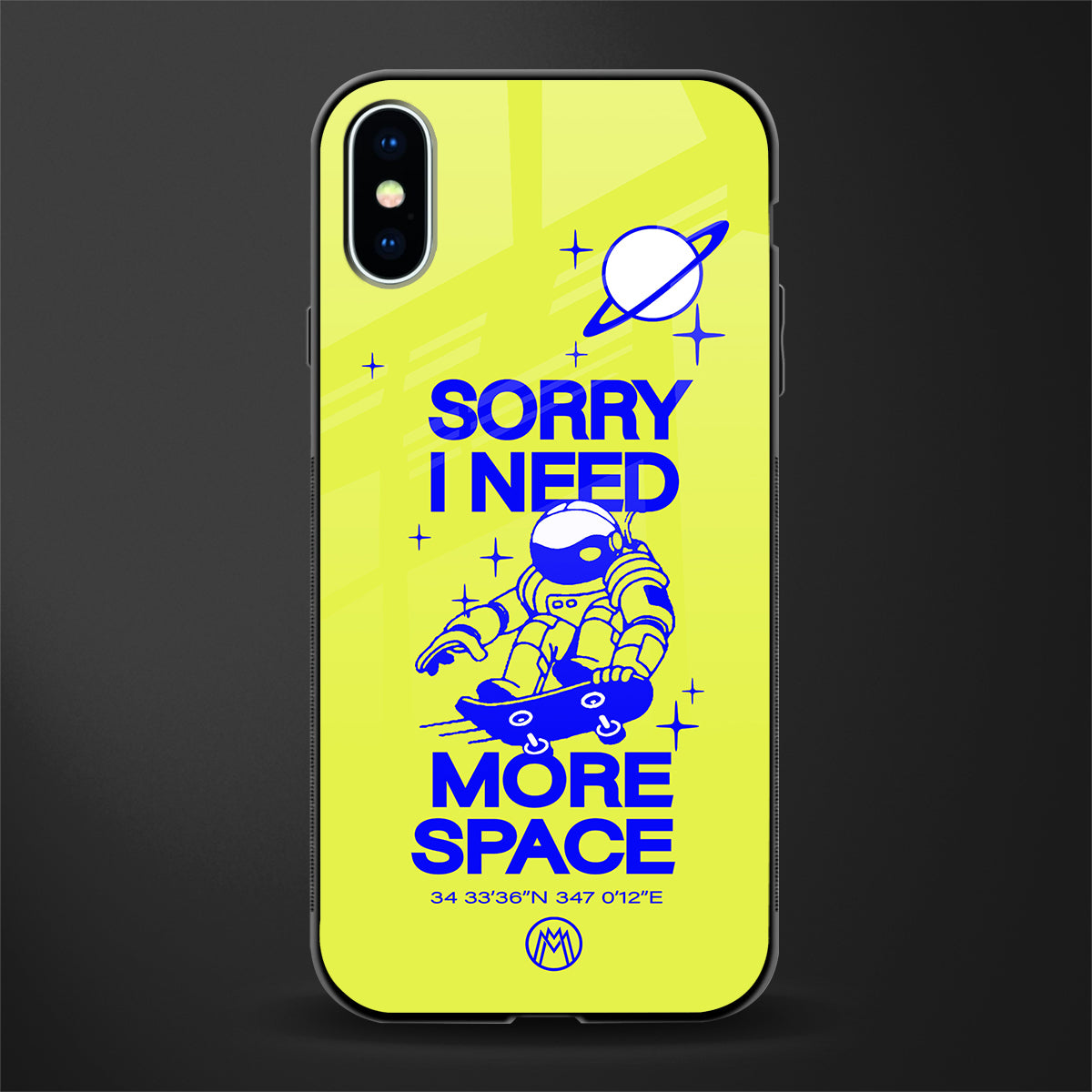 i need more space glass case for iphone xs image