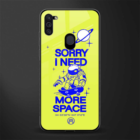 i need more space glass case for samsung a11 image