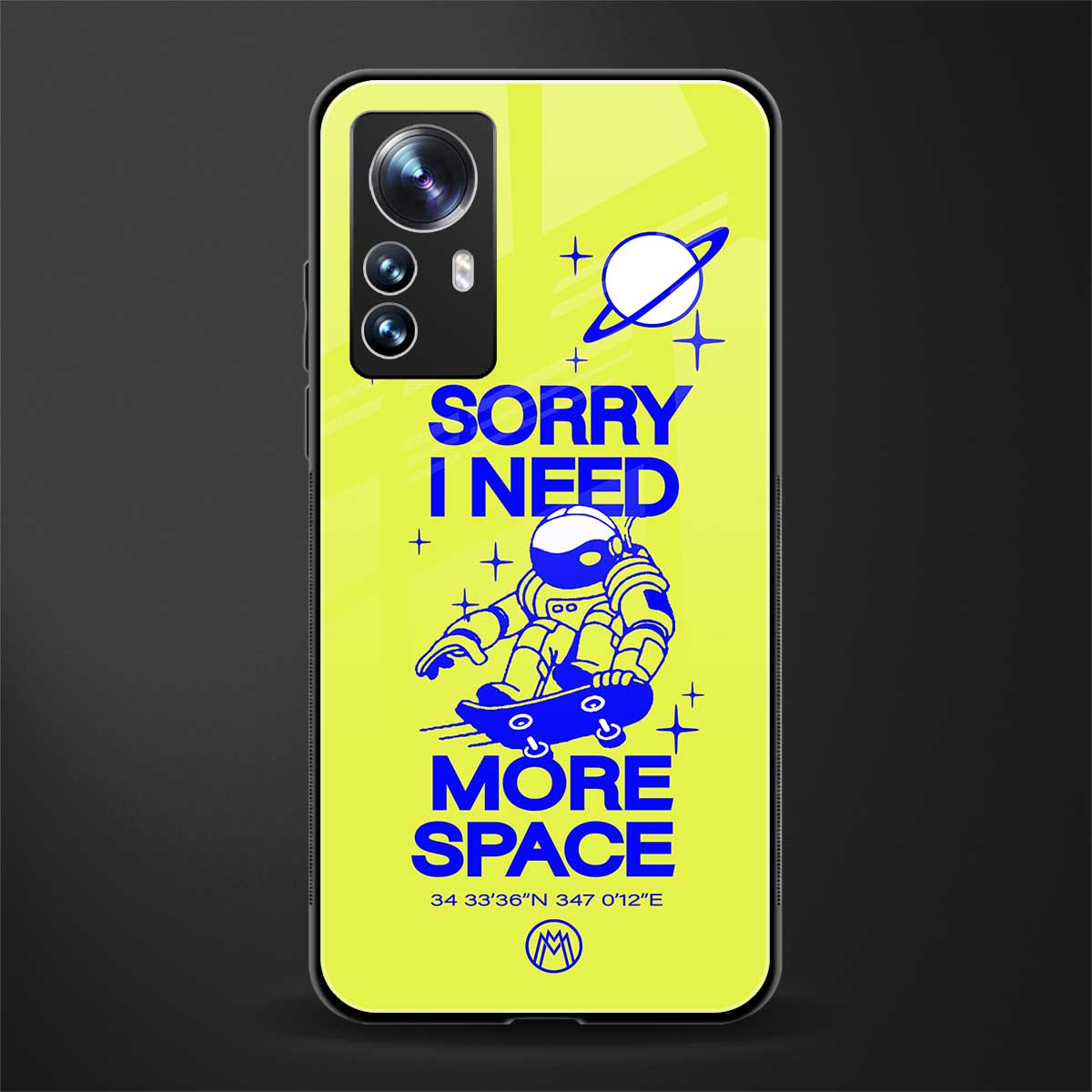 i need more space back phone cover | glass case for xiaomi 12 pro