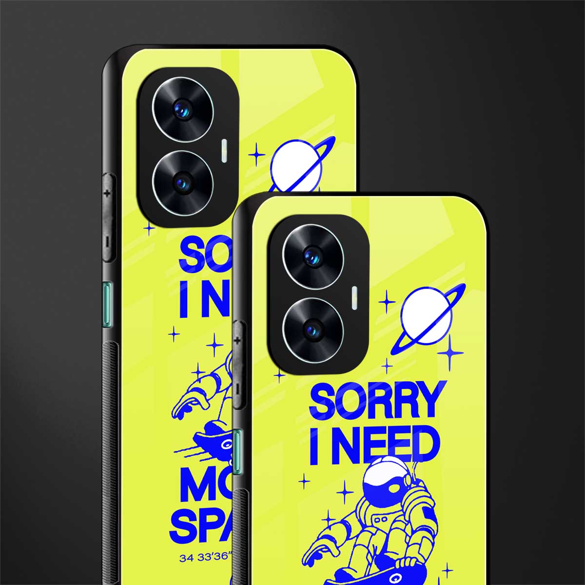 i need more space back phone cover | glass case for realme c55