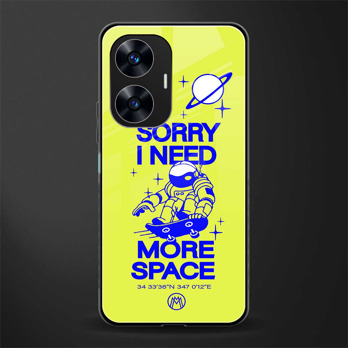 i need more space back phone cover | glass case for realme c55