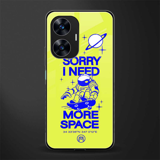 i need more space back phone cover | glass case for realme c55