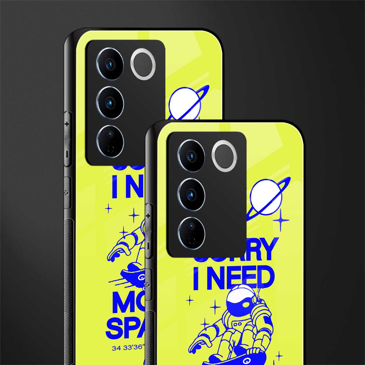 i need more space back phone cover | glass case for vivo v27 pro 5g