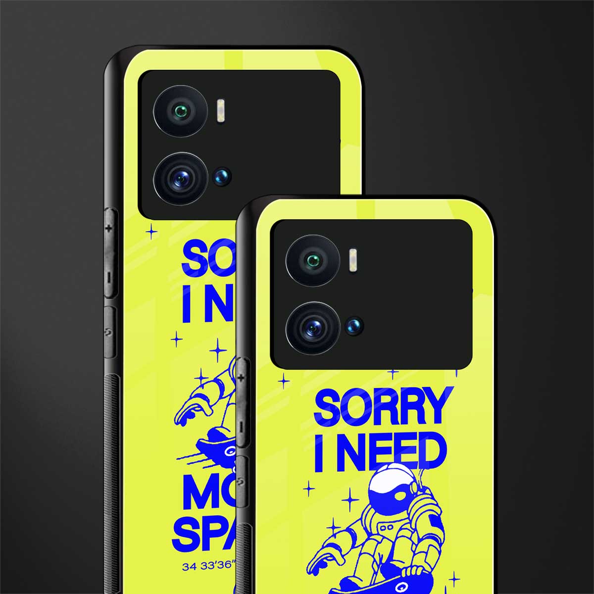 i need more space back phone cover | glass case for iQOO 9 Pro