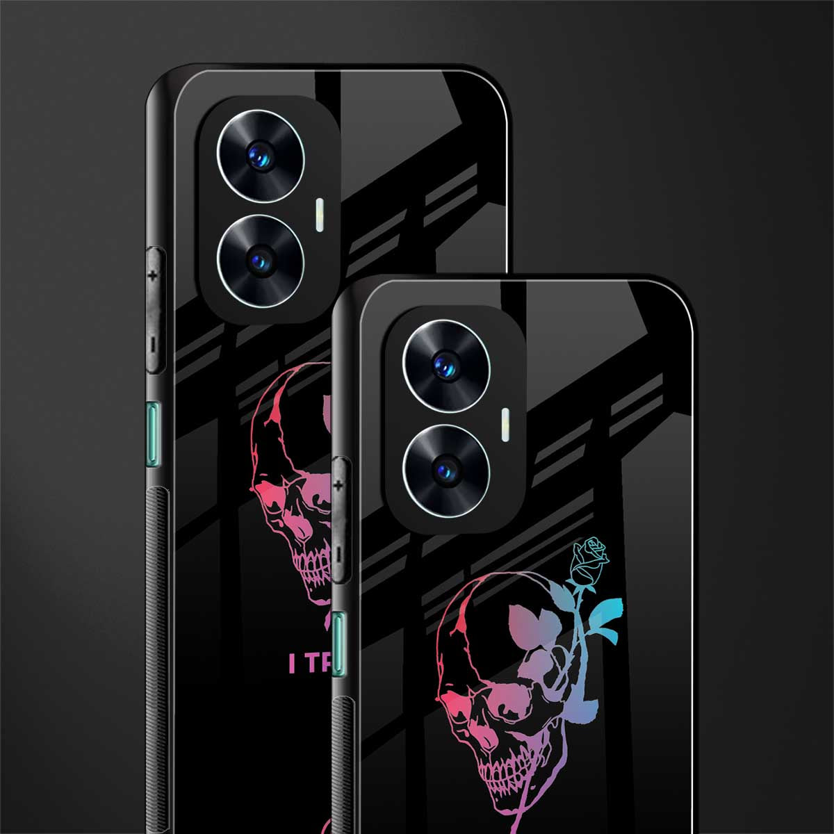 i tried back phone cover | glass case for realme c55