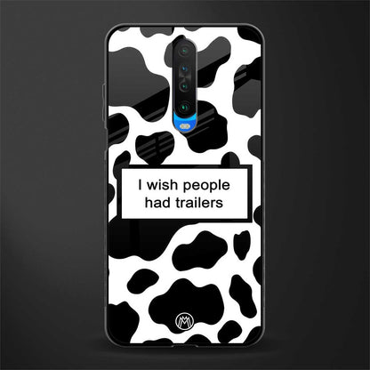 i wish people had trailers glass case for poco x2 image
