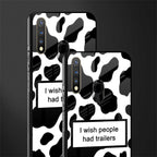 i wish people had trailers glass case for vivo u20 image-2