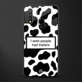 i wish people had trailers glass case for vivo u20 image