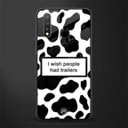 i wish people had trailers glass case for vivo u20 image
