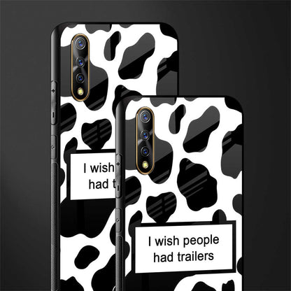 i wish people had trailers glass case for vivo z1x image-2