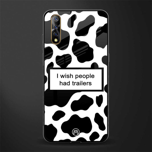 i wish people had trailers glass case for vivo z1x image