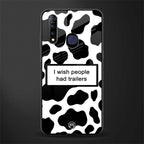 i wish people had trailers glass case for vivo z1 pro image