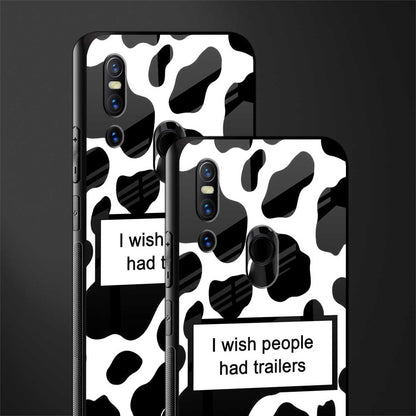 i wish people had trailers glass case for vivo v15 image-2