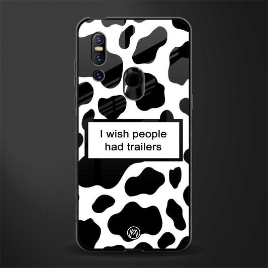 i wish people had trailers glass case for vivo v15 image