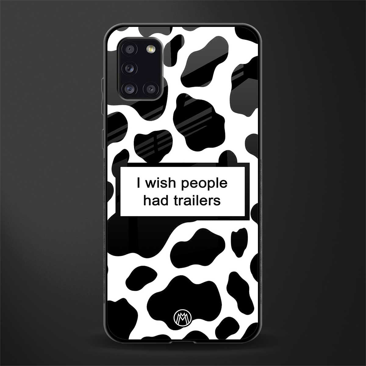 i wish people had trailers glass case for samsung galaxy a31 image