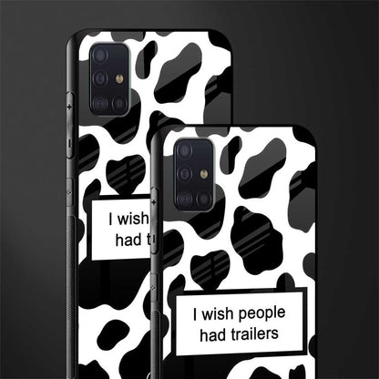 i wish people had trailers glass case for samsung galaxy a71 image-2