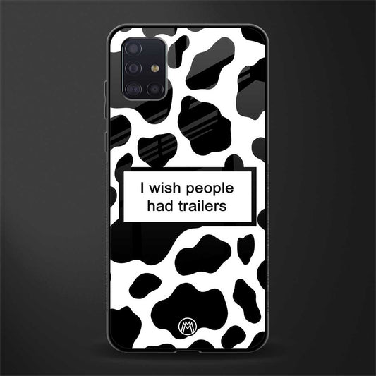 i wish people had trailers glass case for samsung galaxy a71 image