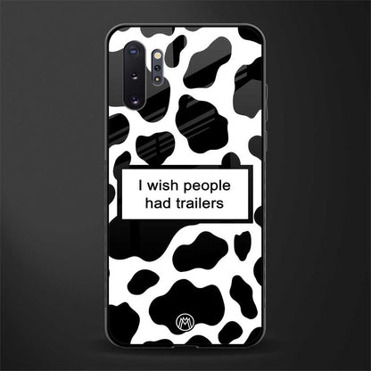 i wish people had trailers glass case for samsung galaxy note 10 plus image