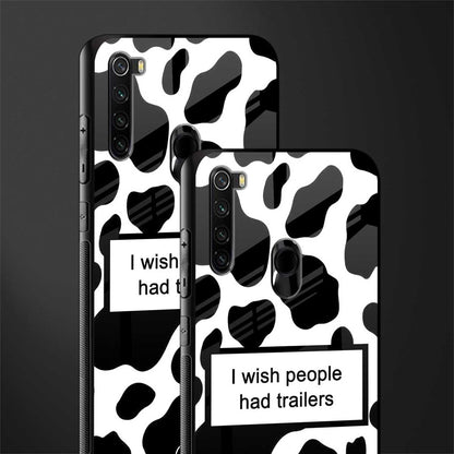 i wish people had trailers glass case for redmi note 8 image-2