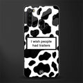 i wish people had trailers glass case for redmi note 8 image