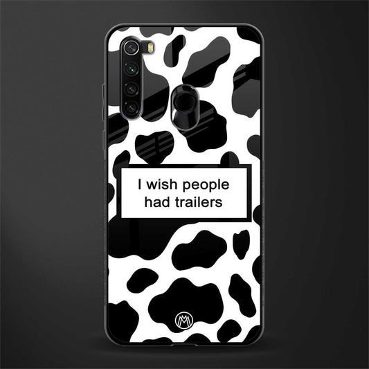 i wish people had trailers glass case for redmi note 8 image