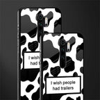 i wish people had trailers glass case for redmi note 8 pro image-2