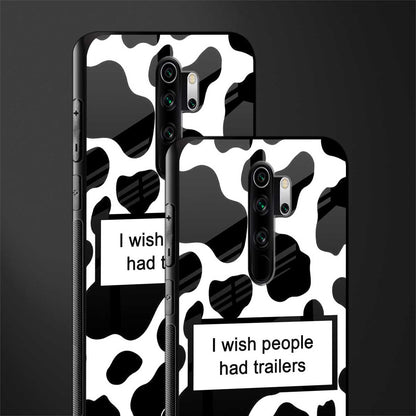 i wish people had trailers glass case for redmi note 8 pro image-2