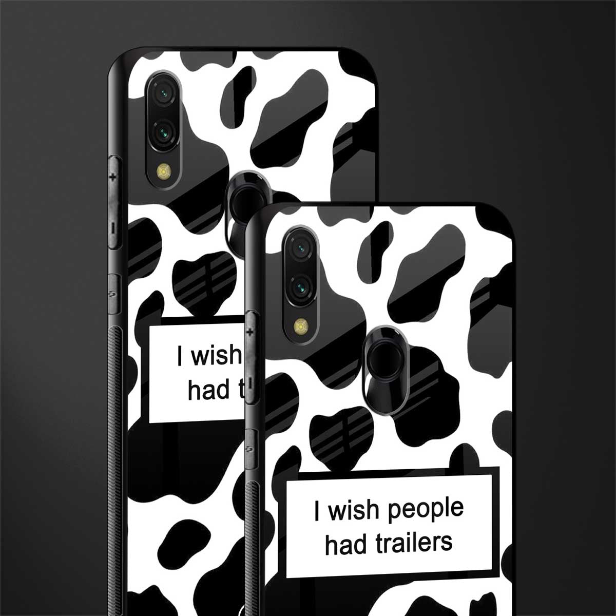i wish people had trailers glass case for redmi y3 image-2