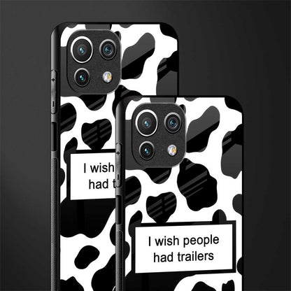 i wish people had trailers glass case for mi 11 lite image-2