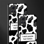 i wish people had trailers back phone cover | glass case for vivo y73