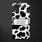 i wish people had trailers back phone cover | glass case for vivo y73