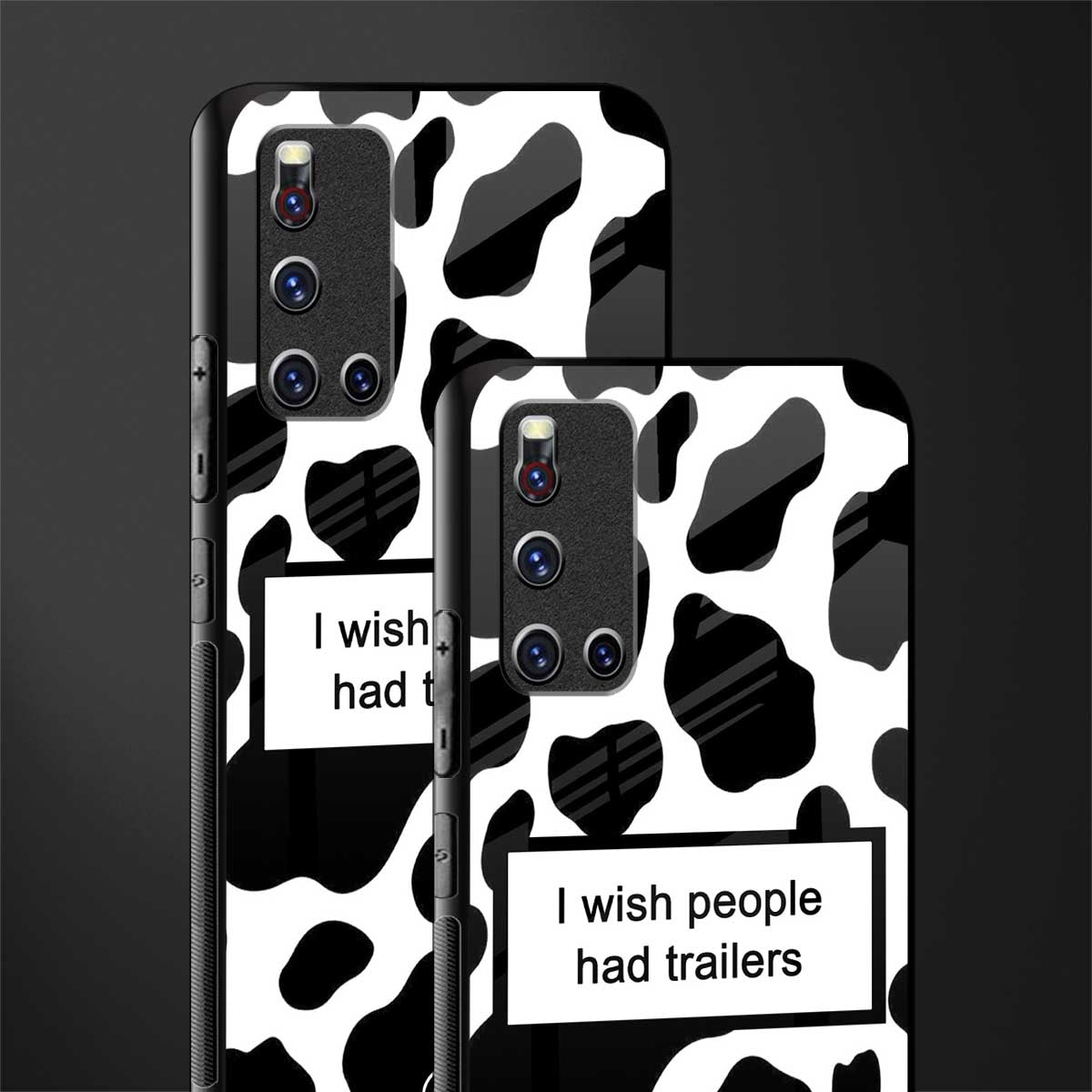 i wish people had trailers glass case for vivo v19 image-2