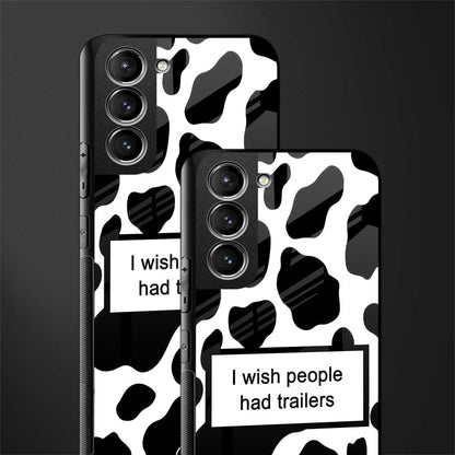 i wish people had trailers glass case for samsung galaxy s21 plus image-2