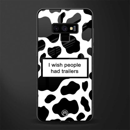 i wish people had trailers glass case for samsung galaxy note 9 image