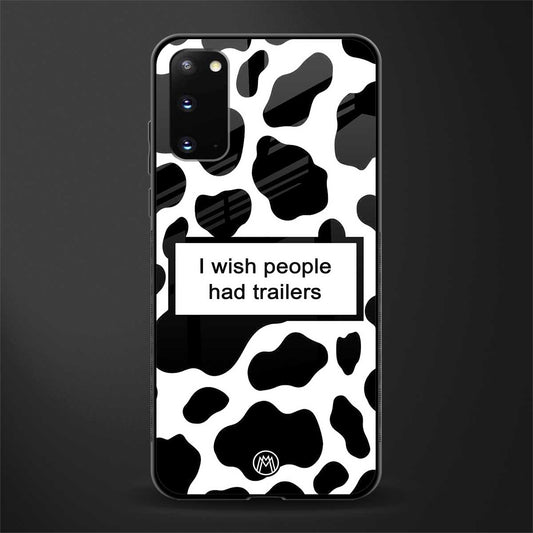 i wish people had trailers glass case for samsung galaxy s20 image