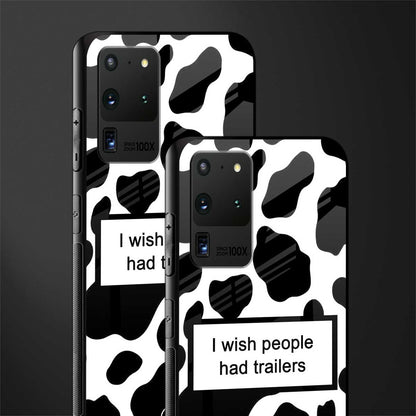 i wish people had trailers glass case for samsung galaxy s20 ultra image-2