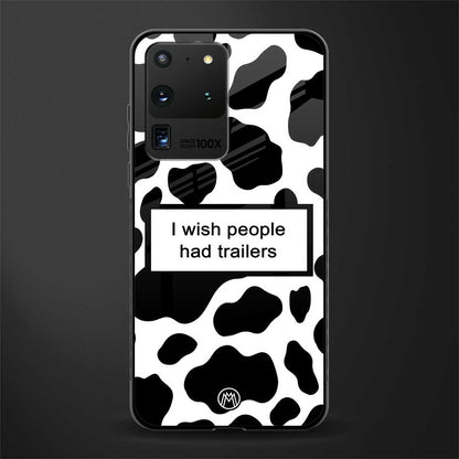 i wish people had trailers glass case for samsung galaxy s20 ultra image