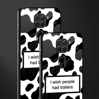 i wish people had trailers glass case for redmi note 9 image-2