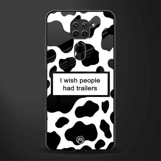 i wish people had trailers glass case for redmi note 9 image