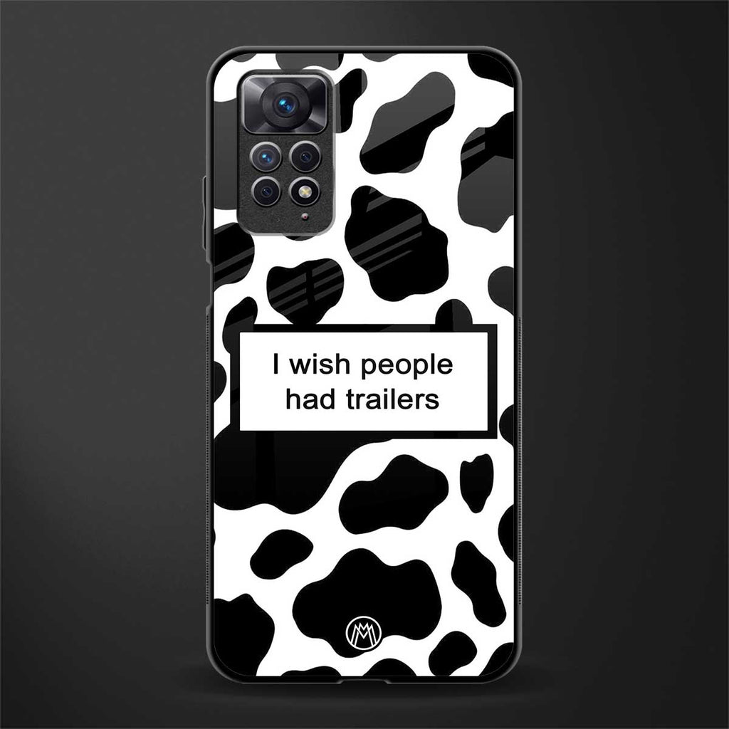 i wish people had trailers glass case for redmi note 11 image