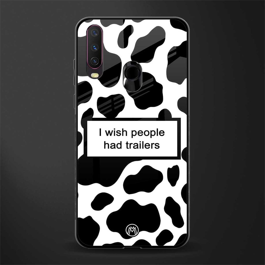 i wish people had trailers glass case for vivo y12 image