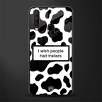 i wish people had trailers glass case for vivo y12 image