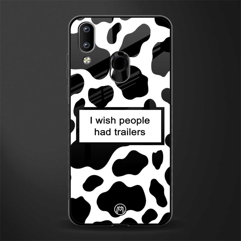 i wish people had trailers glass case for vivo y95 image
