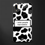 i wish people had trailers glass case for vivo v11 pro image