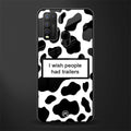 i wish people had trailers glass case for vivo y50 image