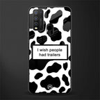 i wish people had trailers glass case for vivo y50 image