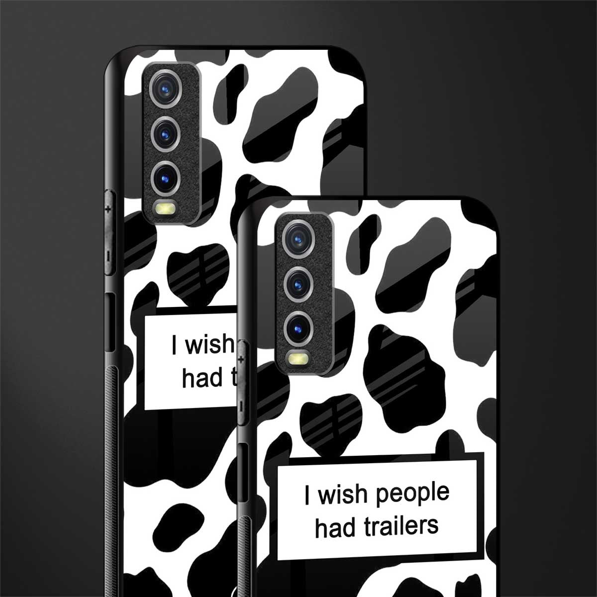 i wish people had trailers glass case for vivo y12s image-2