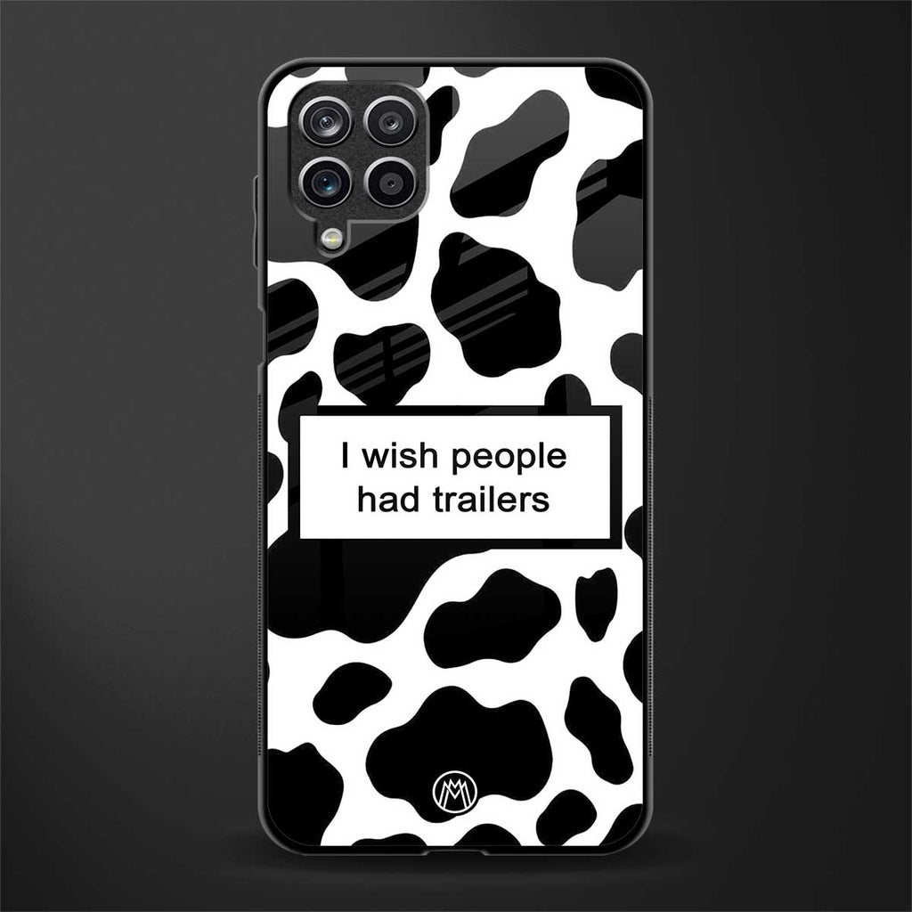 i wish people had trailers glass case for samsung galaxy a12 image