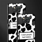 i wish people had trailers glass case for poco x3 image-2